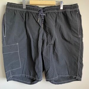 Britches Men's‎ Black Cargo Swim Trunks Size 3X